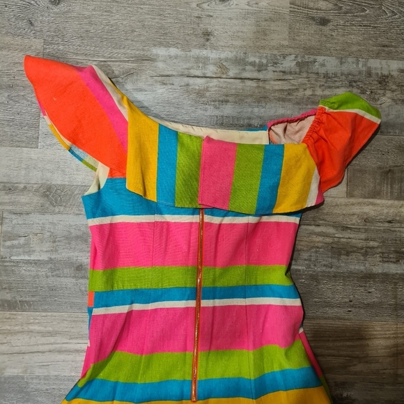 Julie Brown Colorblock Dress SZ 2 - Picture 3 of 6